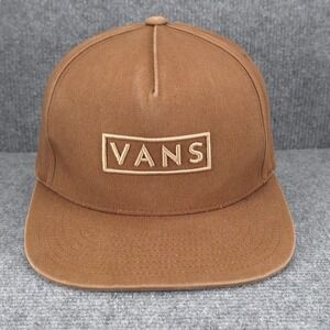 Vans Hat Cap Snap Back One Size Brown Surf Skate Streetwear Skateboard Mens
